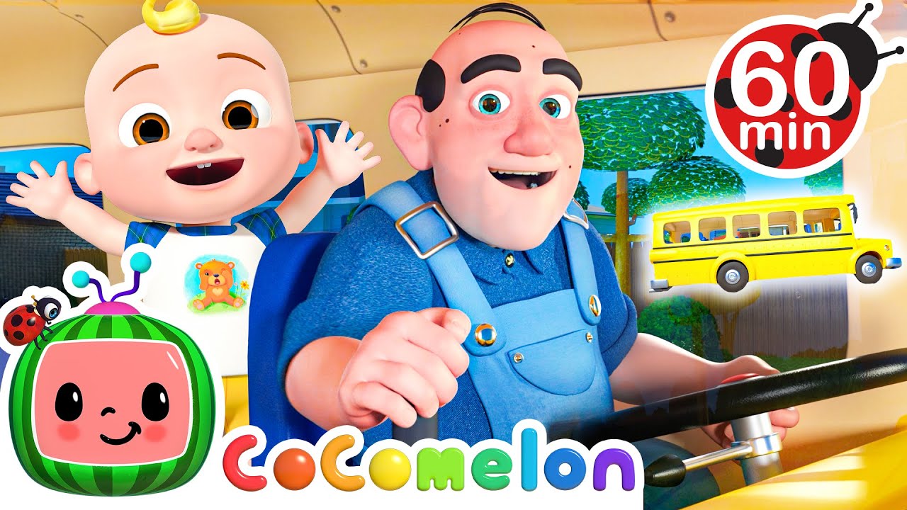 Wheels on the Bus - Happy Episodes | Cocomelon 🍉 | Nursery Rhymes