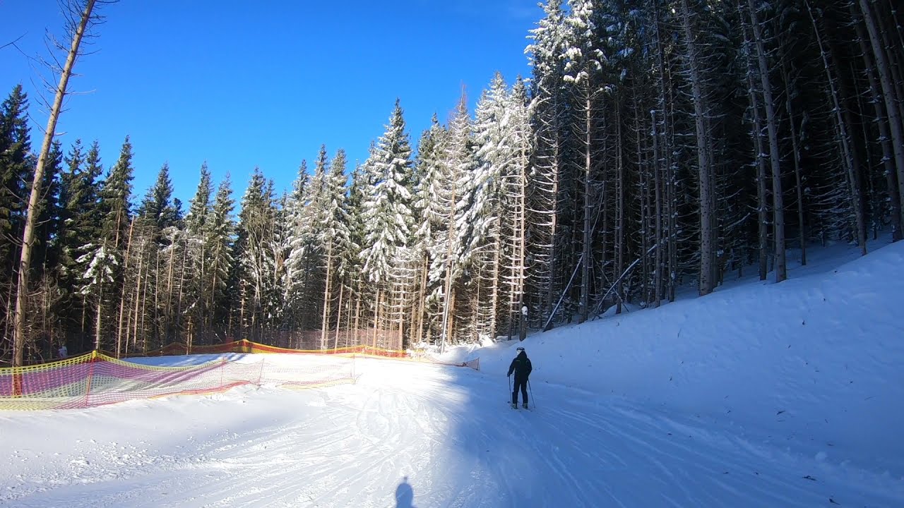 Ukraina narty Bukovel trasa 14B niebieska