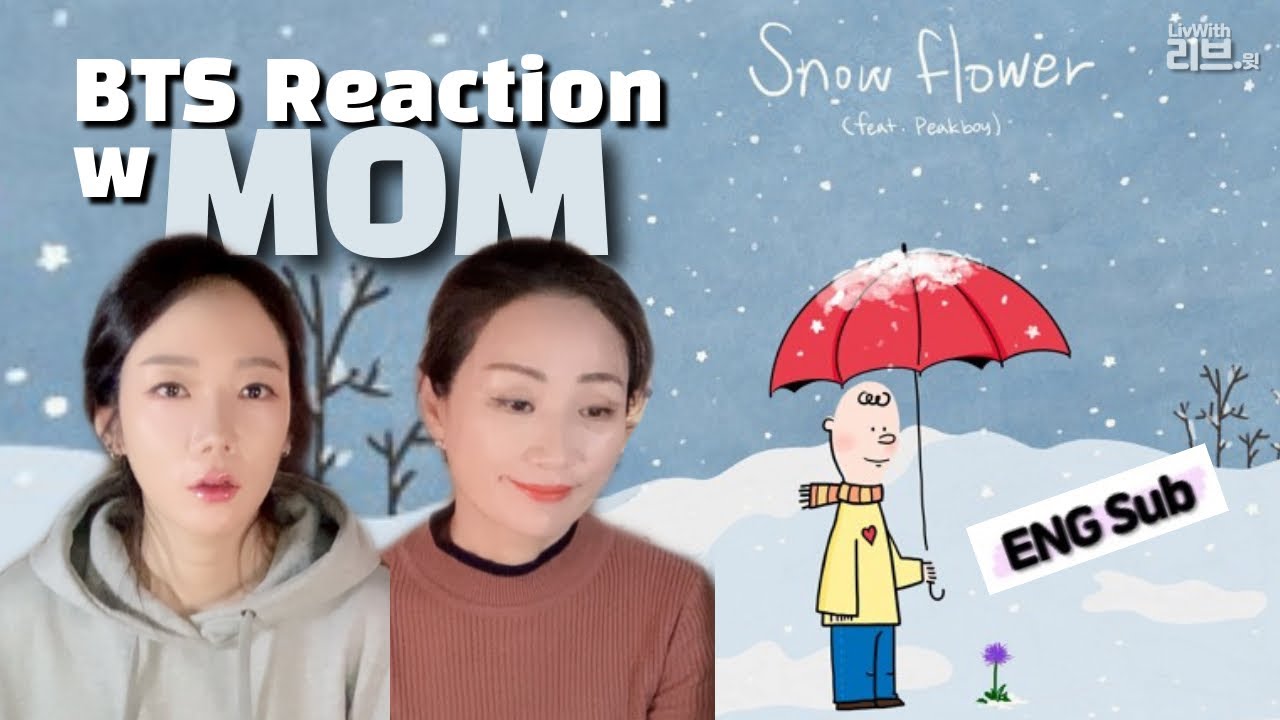 [Sub] 방탄소년단(BTS) 'V-Snow Flower' @Lyrics | Korean Mom React to BTS | 엄마리액션