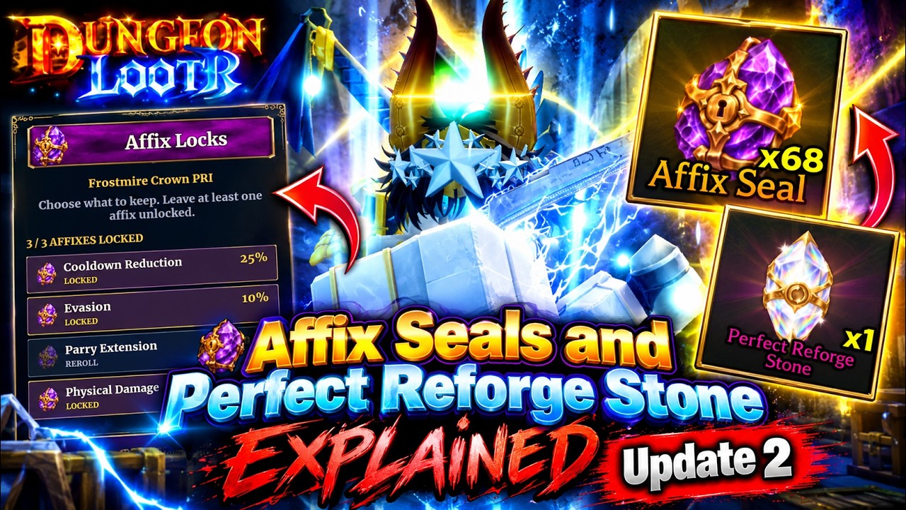Affix Seals and Perfect Reforge Stones Explained | Dungeon Lootr Update 2