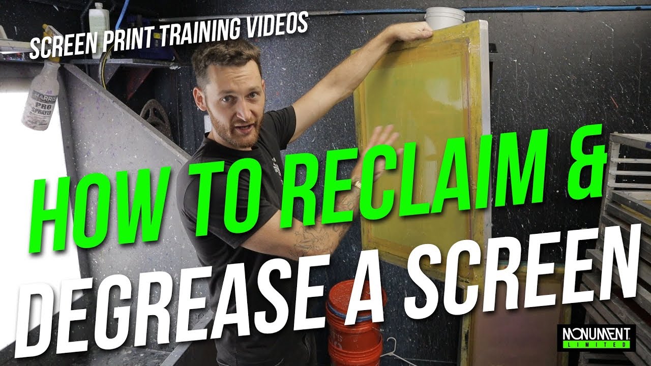 Tips for Reclaiming and Degreasing Screen Printing Frames | How To Screen Print