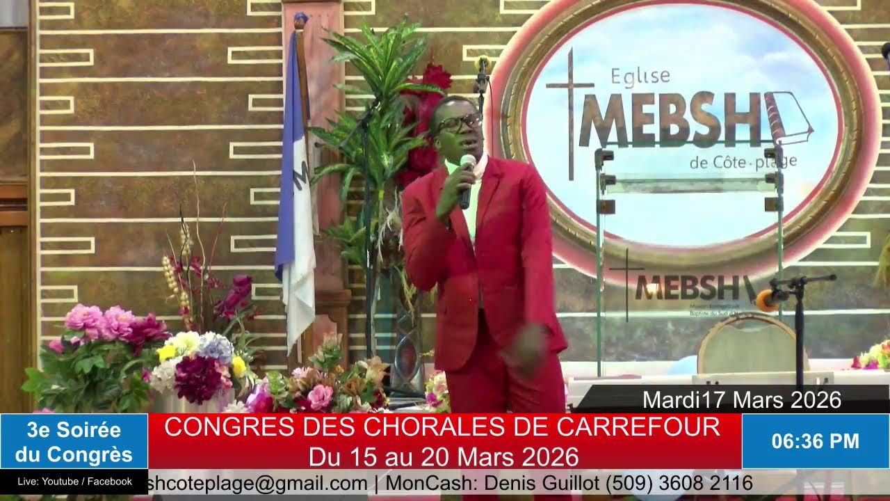 Congrès des Chorales | Eglise MEBSH De Cote-plage | 17 \03\2026