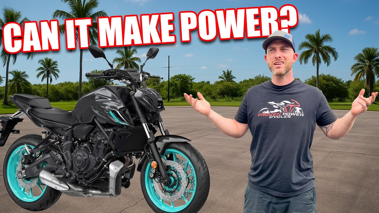 2024 Yamaha MT-07 Custom Dyno Tune & Dyno Numbers!
