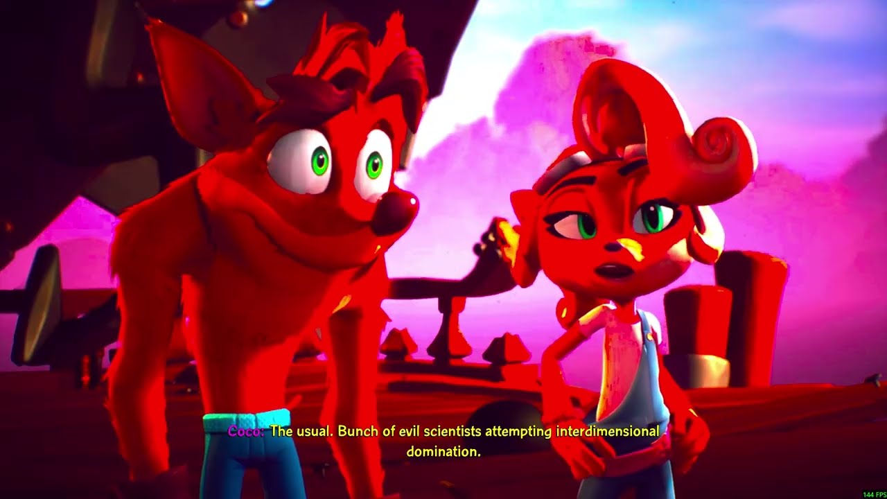 Crash Bandicoot 4 It's About Time Part 2 Salty Wharf (1717) & Tranquilly Falls (1402) (4K)