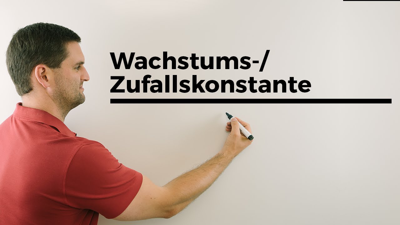 Wachstums-/Zerfallskonstante, exponentielles Wachstum | Mathe by Daniel Jung
