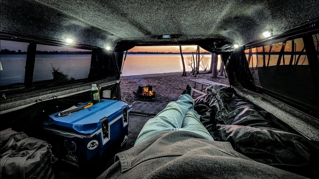 Truck Camping On A Beach - Trippy Kansas Mushrooms