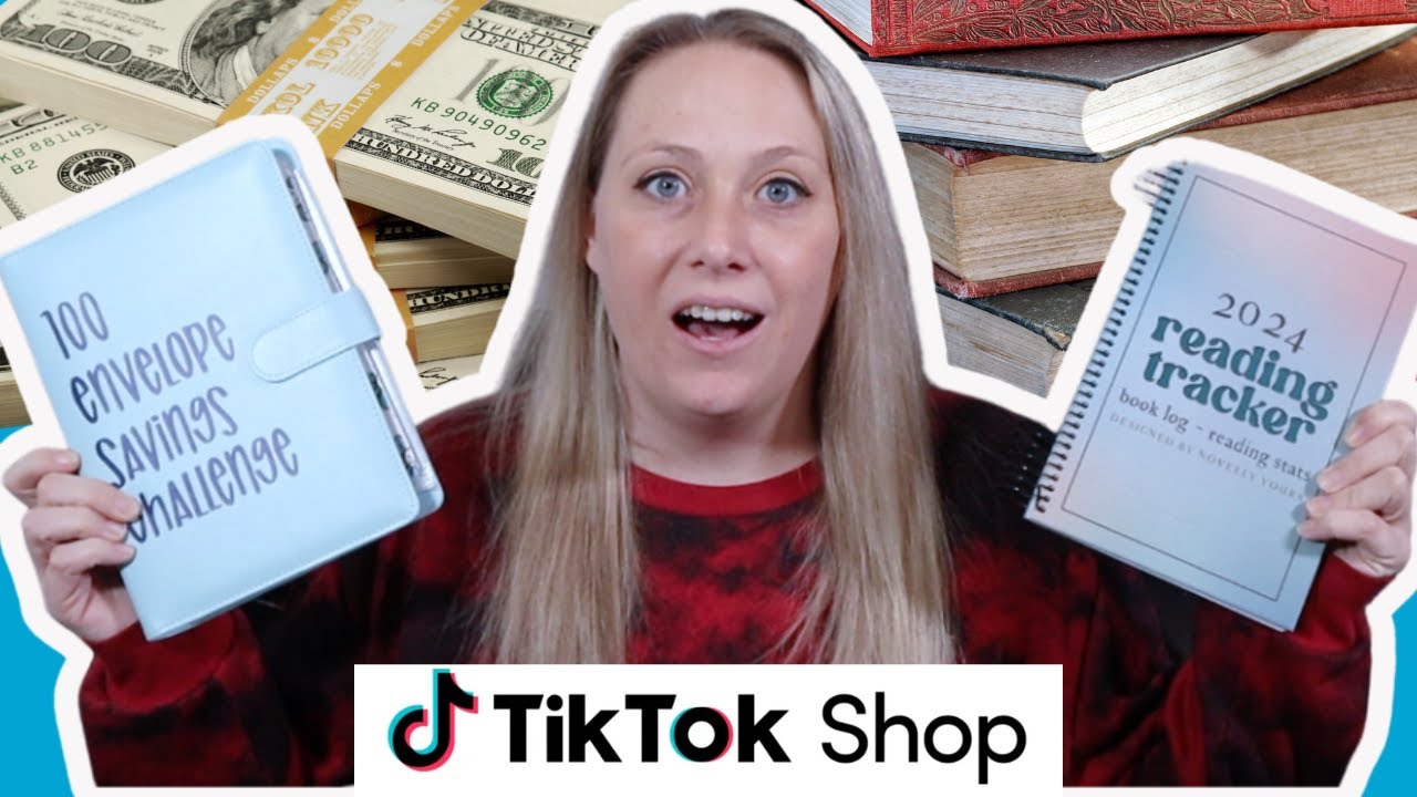 I bought TikTok shop products 🤩  | Getting ready for 2024 | 100 envelope challenge | Reading planner