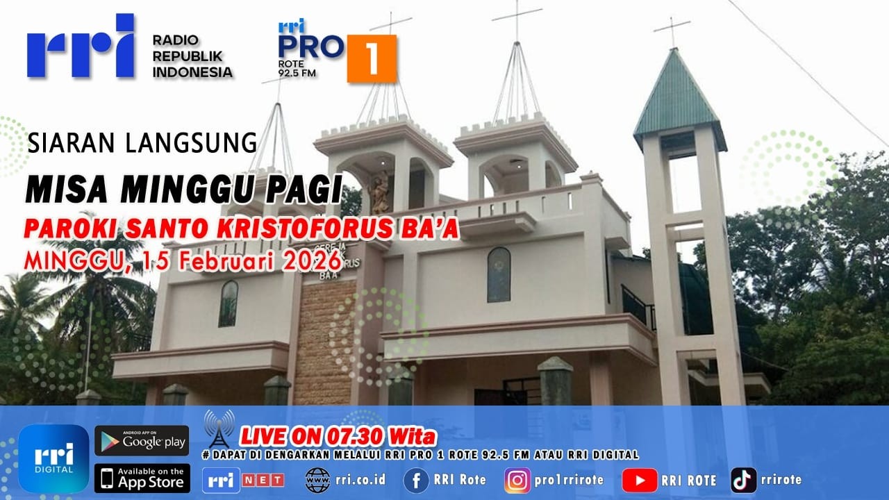 🔴 LIVE : Misa Minggu Pagi  Paroki Santo Kristoforus Ba'a | Minggu 15 - 02 - 2026