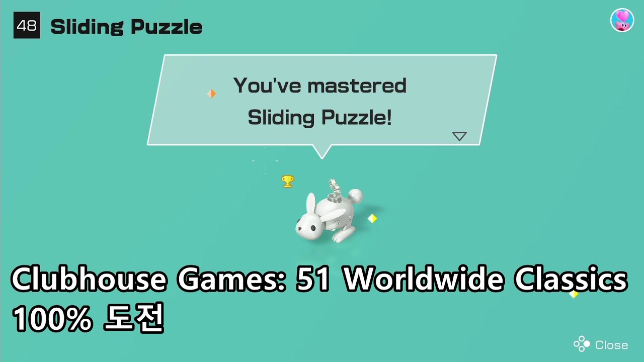 Clubhouse Games: 51 Worldwide Classics - Sliding Puzzle