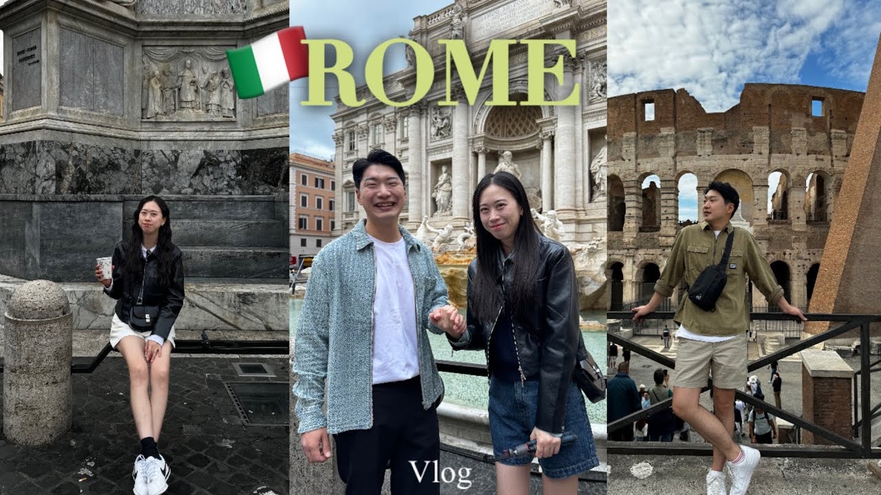 🇮🇹 ep.1) 신혼여행 브이로그/ 로마에서 2만6천보 걷기/ 계획없이 관광하기