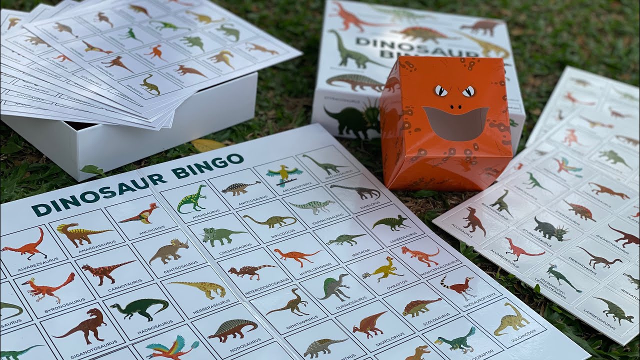 How to play DINOSAUR BINGO | DOG BINGO