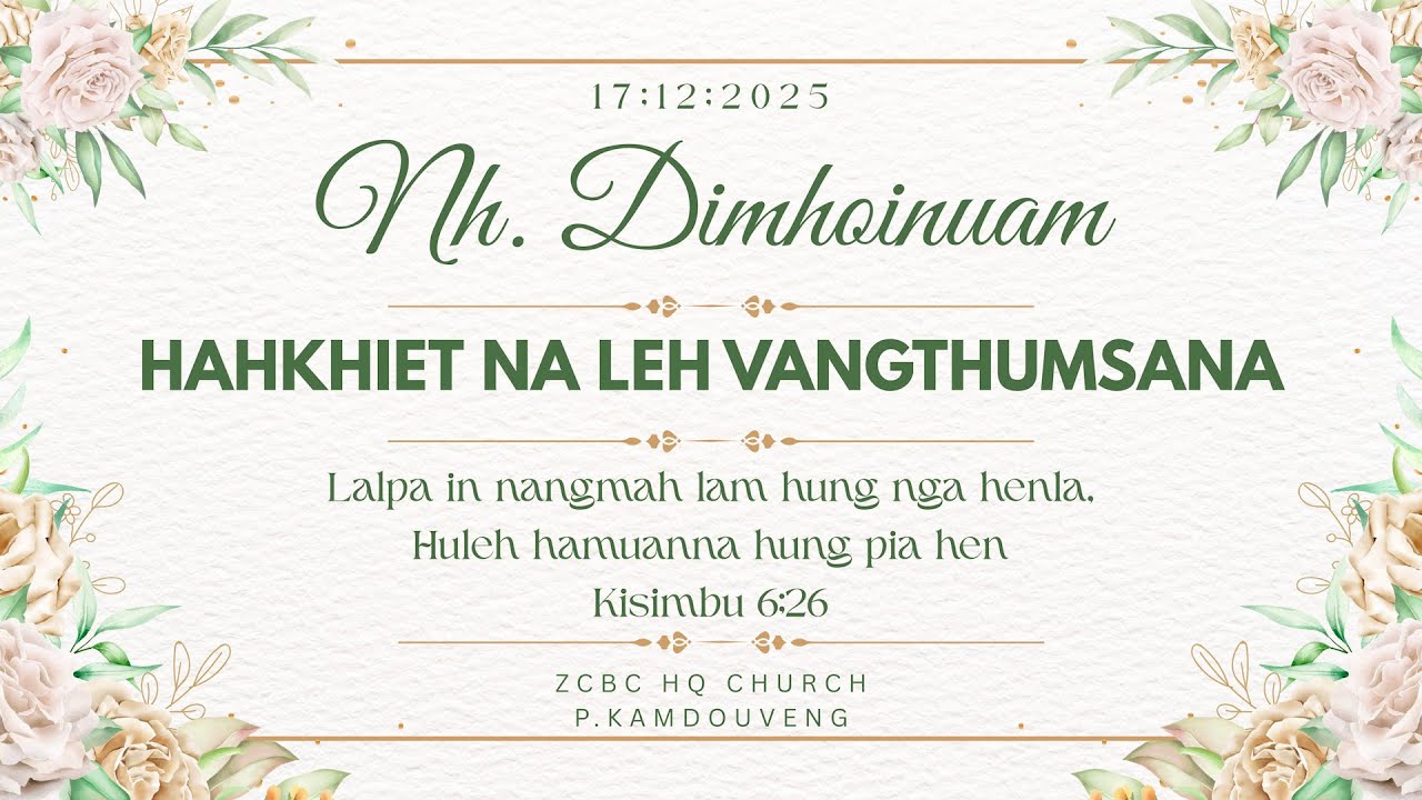Miss DIMHOINUAM || HAHKHIET NA LEH VANGTHUMSANA