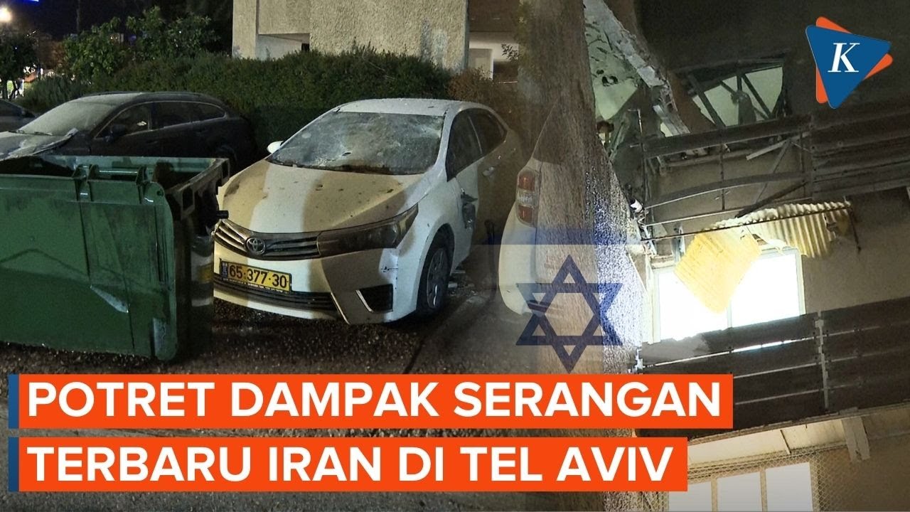 Potret Dampak Serangan Terbaru Iran di Tel Aviv, Gedung Apartemen Rusak