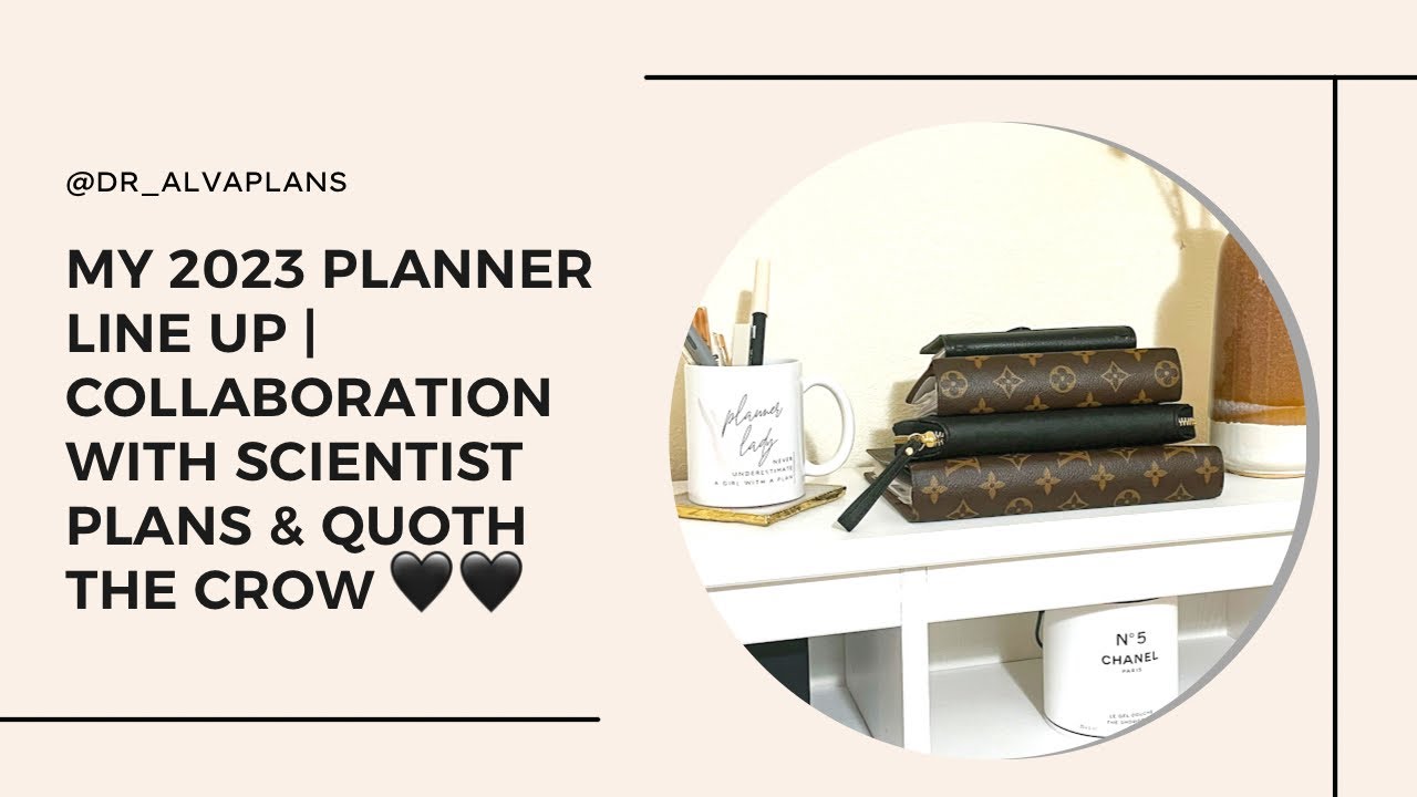 My 2023 Planner Line Up | Collaboration With @ScientistPlans & @quoththecrow 🖤🖤