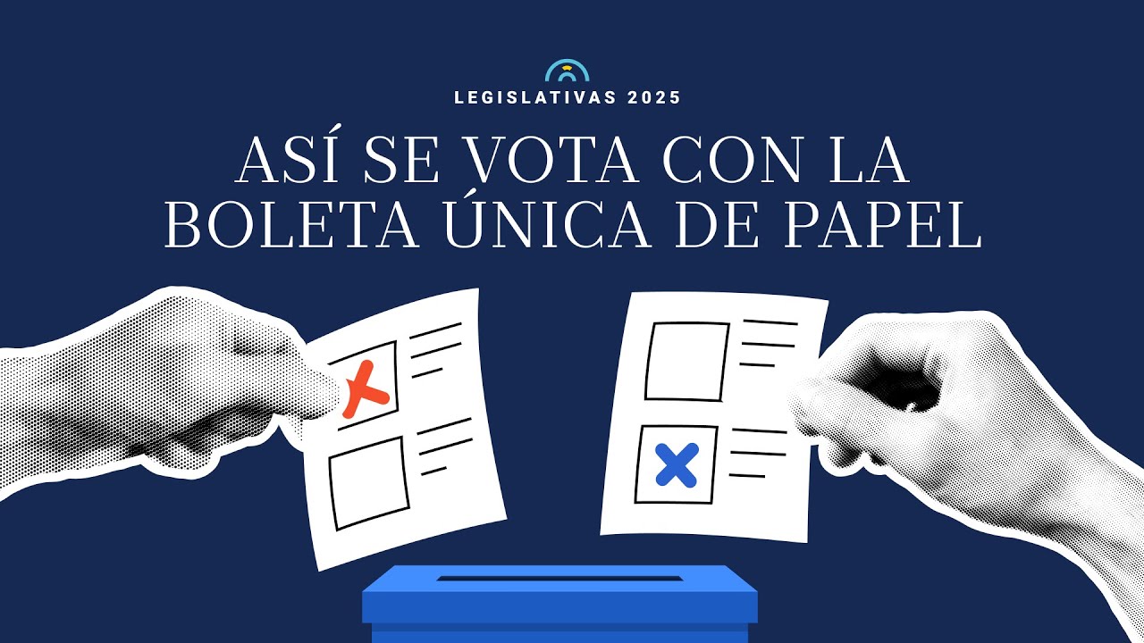 C&oacute;mo se vota con la boleta &uacute;nica para las elecciones de este domingo 26 de octubre de 2025
