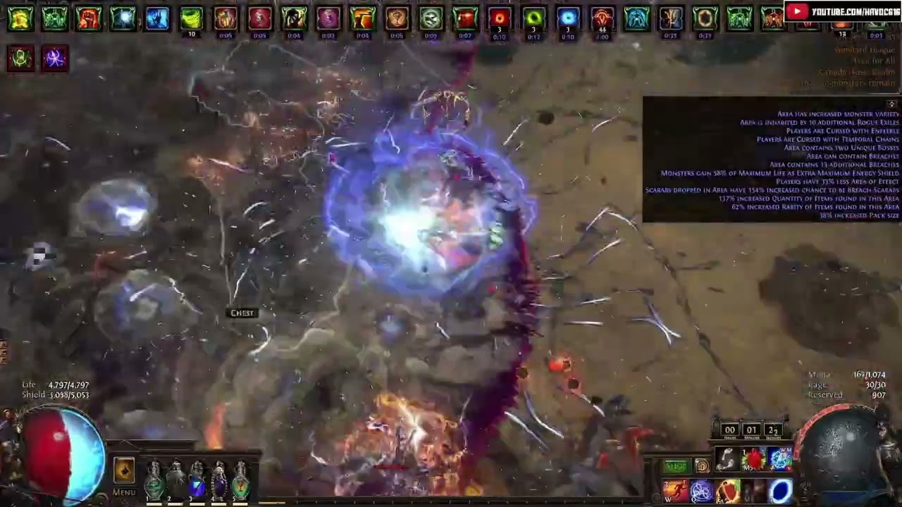 High End Wander Gameplay T16 Breaches -- Kinetic Blast Deadeye League Starter Build Guide [PoE 3.27]