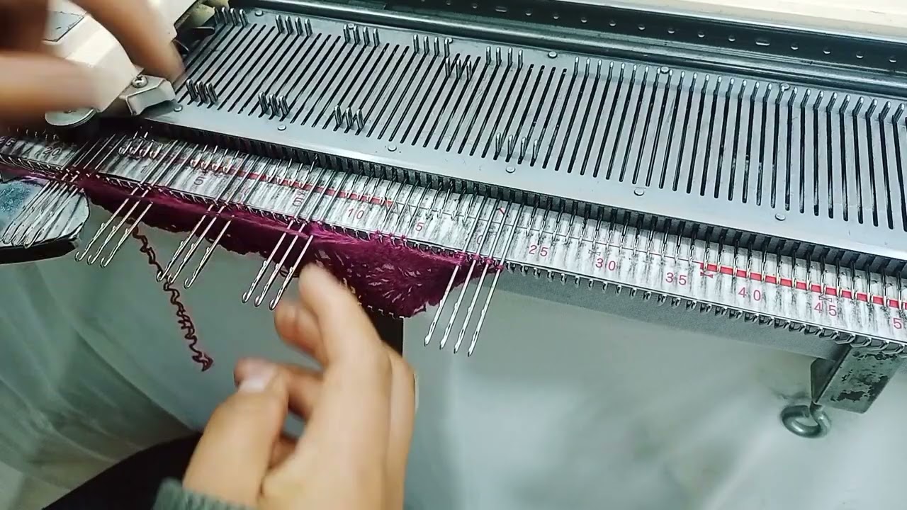 Como hacer tejido, tipo red y Zig Zag en máquina de tejer TRICOTOSA