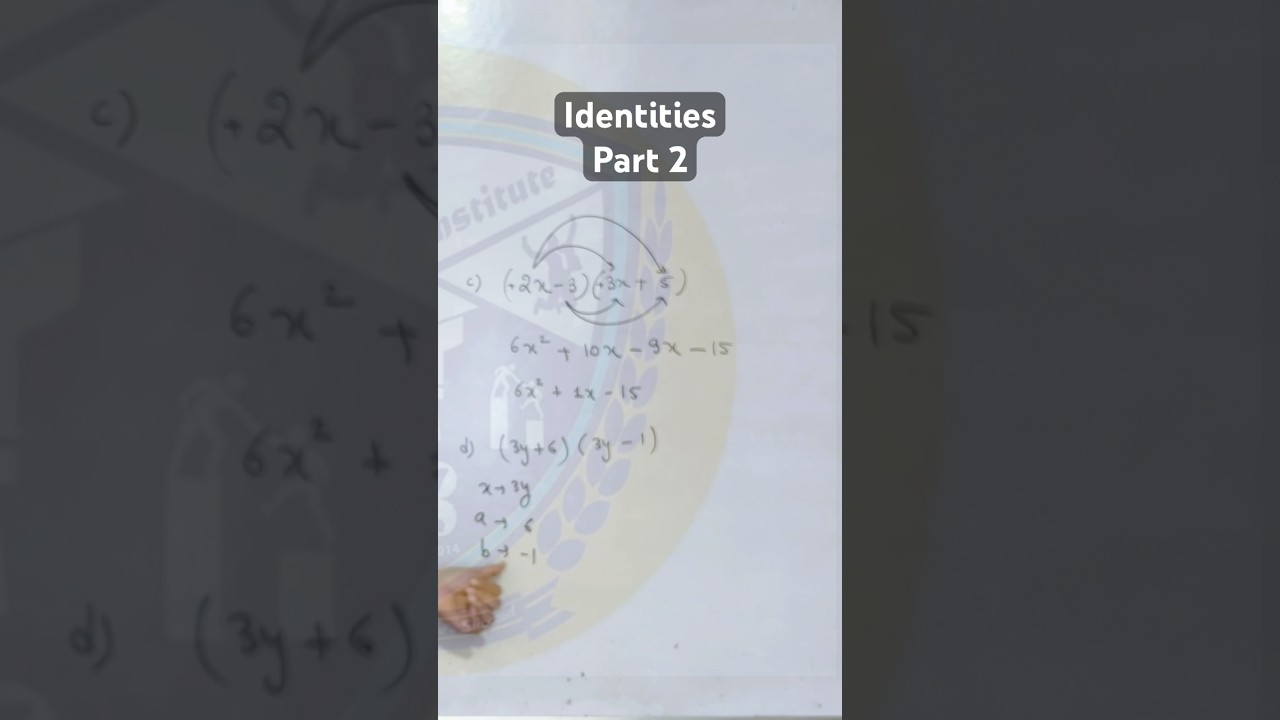 Class 9 | Identities - 2 #ybrantinstitute #maths #physicschemistry #education #mathsmadeeasy #exam