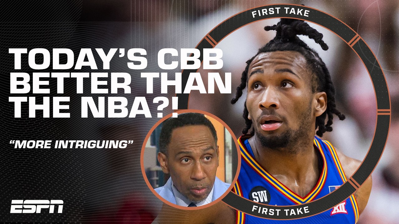 Stephen A. is 'MORE INTRIGUED' by college basketball than the NBA? 😧 | First Take