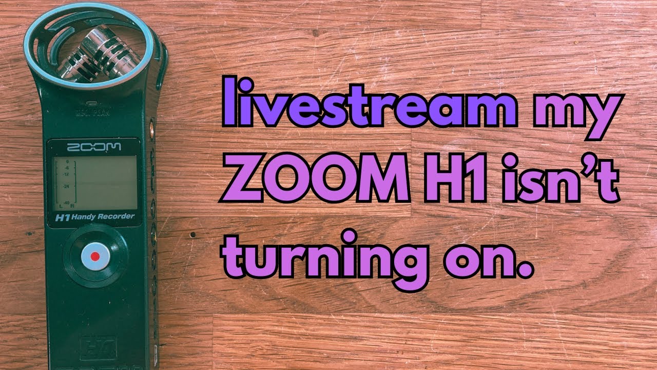 Emergency Repair Livestream – Fixing My Zoom H1 Handy Recorder!