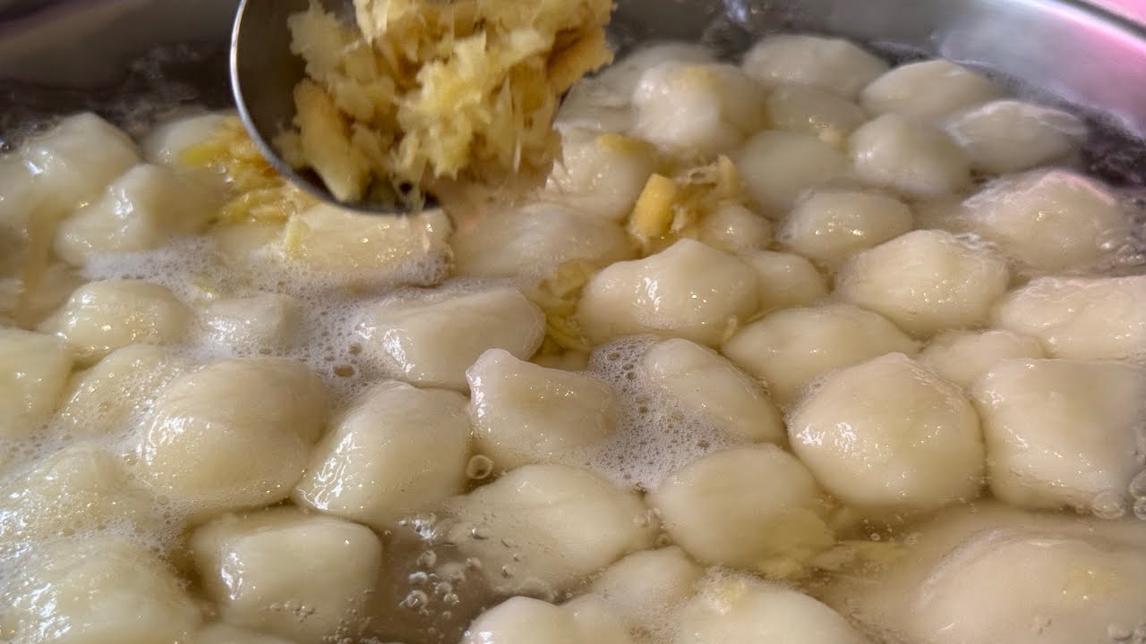 Hey Guys, Enjoy Delicious Dessert Food,   Chè Trôi Nước Nước Thơm Dẻo Dai Thơm Ngon
