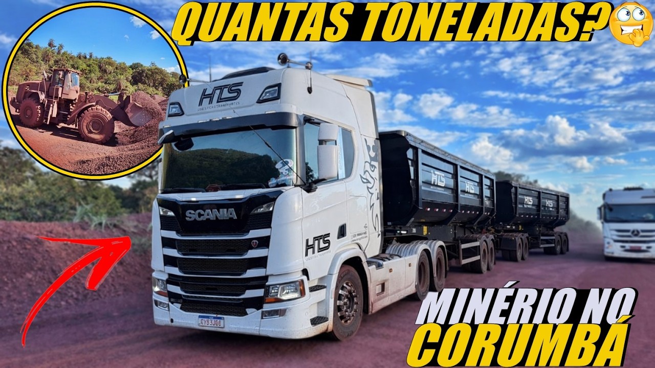 QUANTAS TONELADAS SÃO CARREGADAS POR DIA AQUI NO CORUMBÁ? MAIS DE 115 CAMINHÕES POR DIA!!!