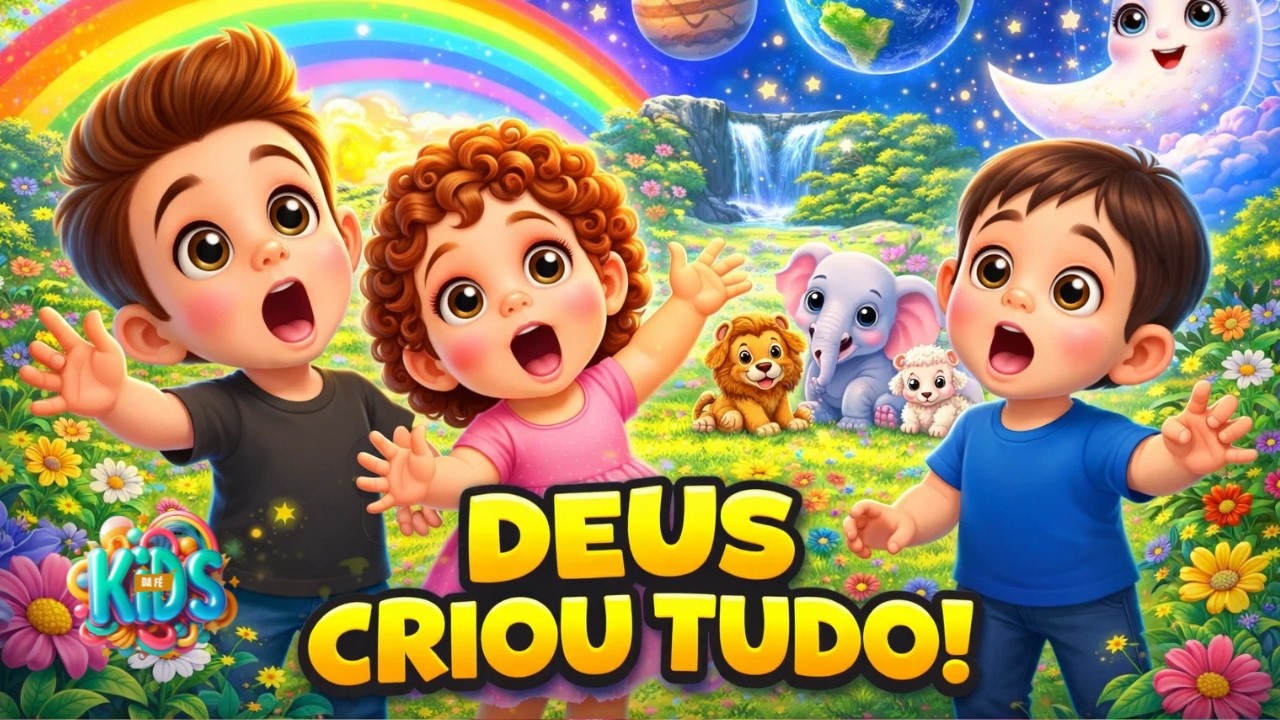 7 Dias da Criacao | Historia Biblica Infantil | Musica Gospel Kids