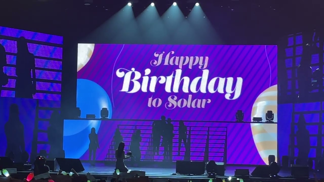MAMAMOO - Happy birthday to Solar, Tteokbokki Queen @MyCon Singapore 20230209