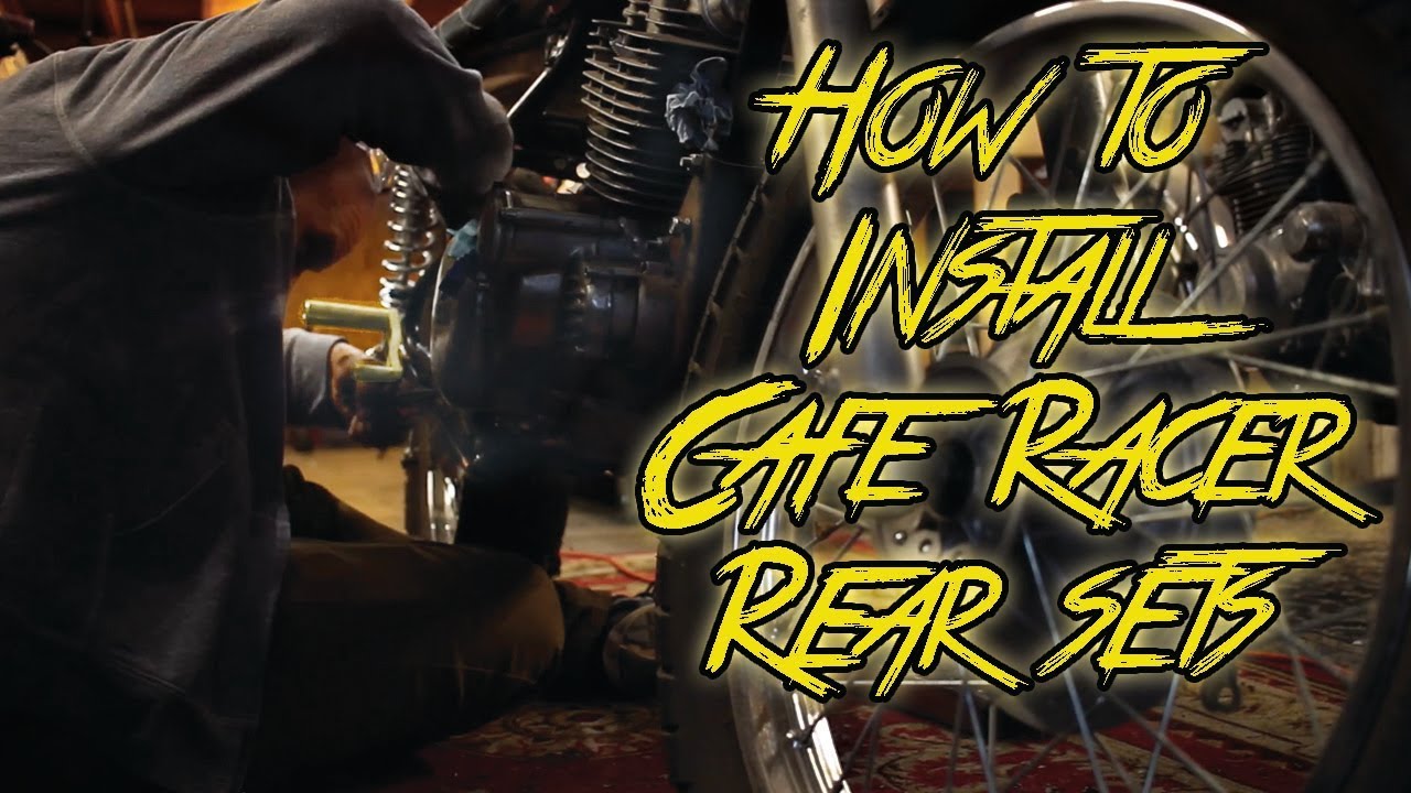 How To Install Cafe Racer Rear Sets - Yamaha SR250