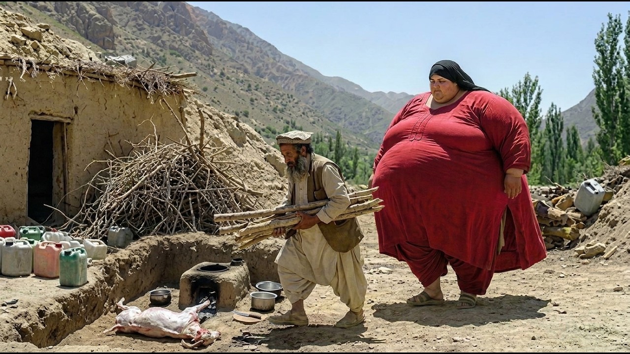 Life in a mountain village in Afghanistan  Traditional cuisine and meat dishes