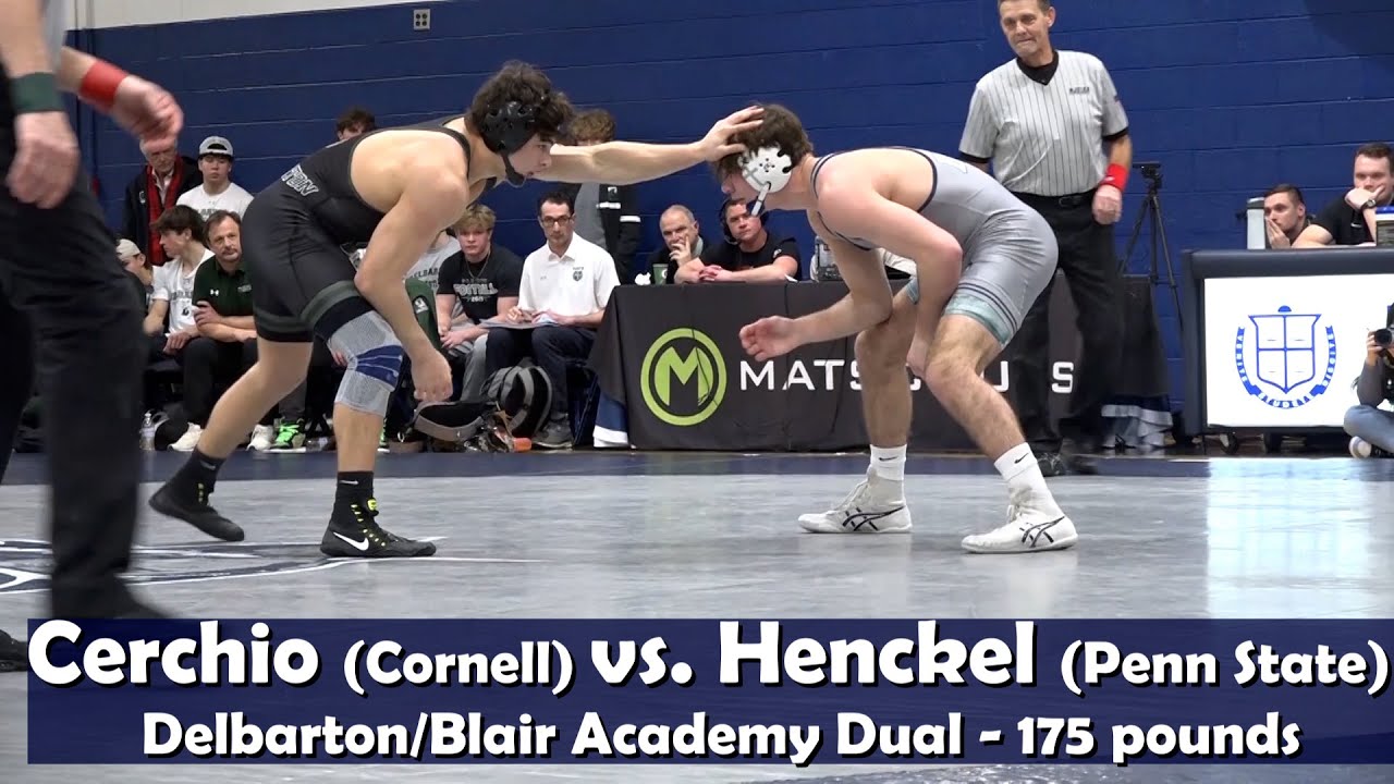 Nationally Ranked Matchup! |  William Henckel vs Louie Cerchio | 175 lbs. |  Delbarton/Blair Dual