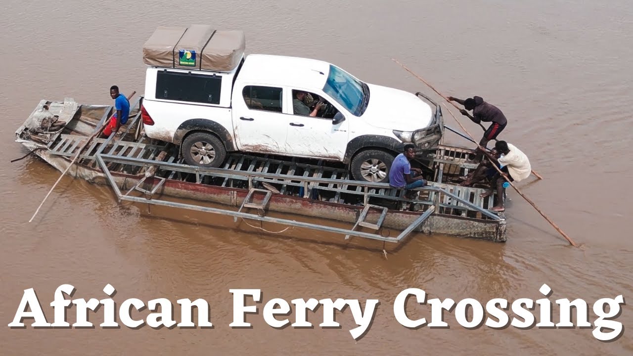 Crossing an African River by Ferry - Mapai