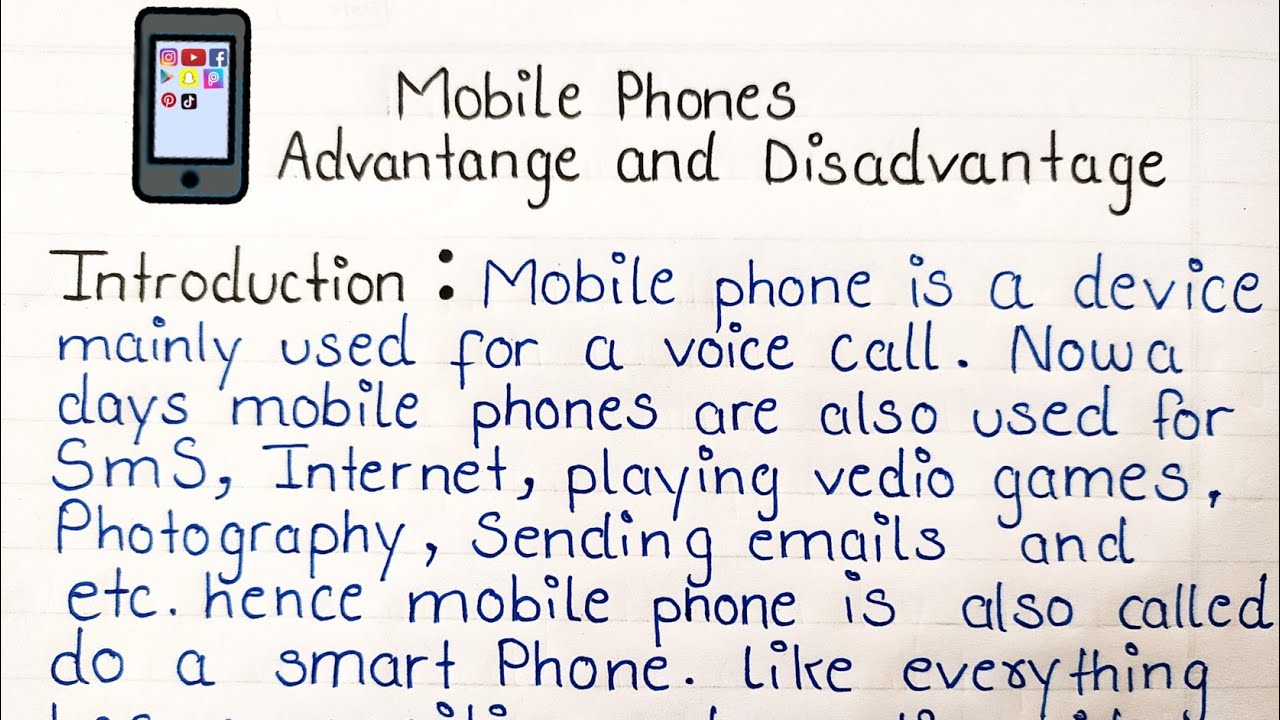 essay on mobile phone advantages and disadvantages