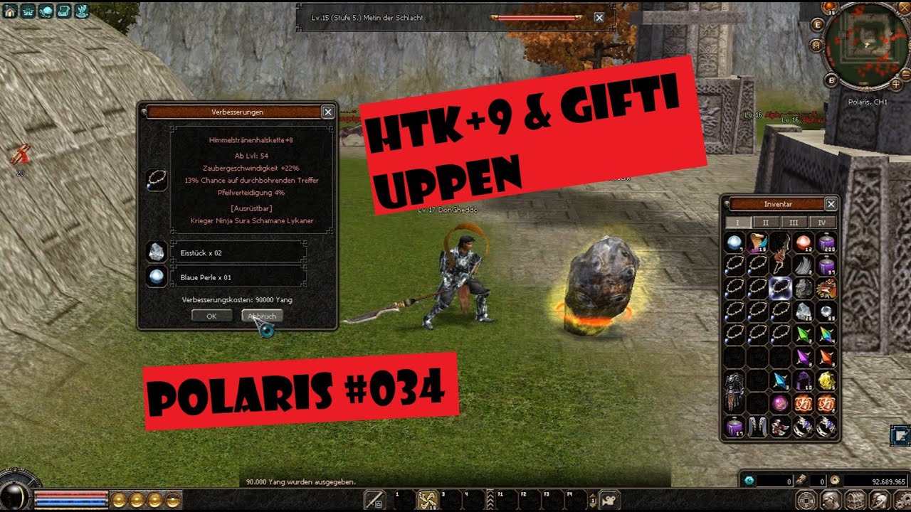 Metin2 Polaris #034 / Blitztali+1 verkauft & UPPEN, shoppen, farmen