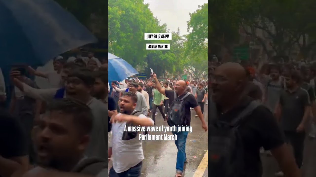 Jantar Mantar Protest | July 20 😢 #cjp #jantarmantar #reels #shorts #protest #cockroachjantaparty