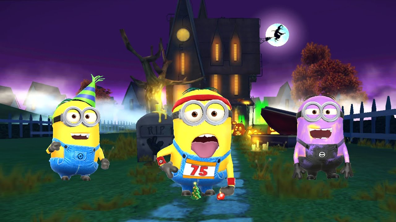 Partier Minion Jogger Minion and Disguised on a special Mission at Halloween Residential Area | FHD