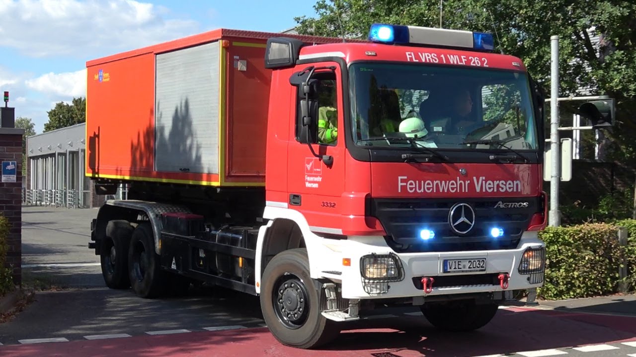 [ZUGUNGLÜCK in VIERSEN - GROẞALARM!] Einsatzfahrten Feuerwehr, Rettungsdienst & Bundespolizei