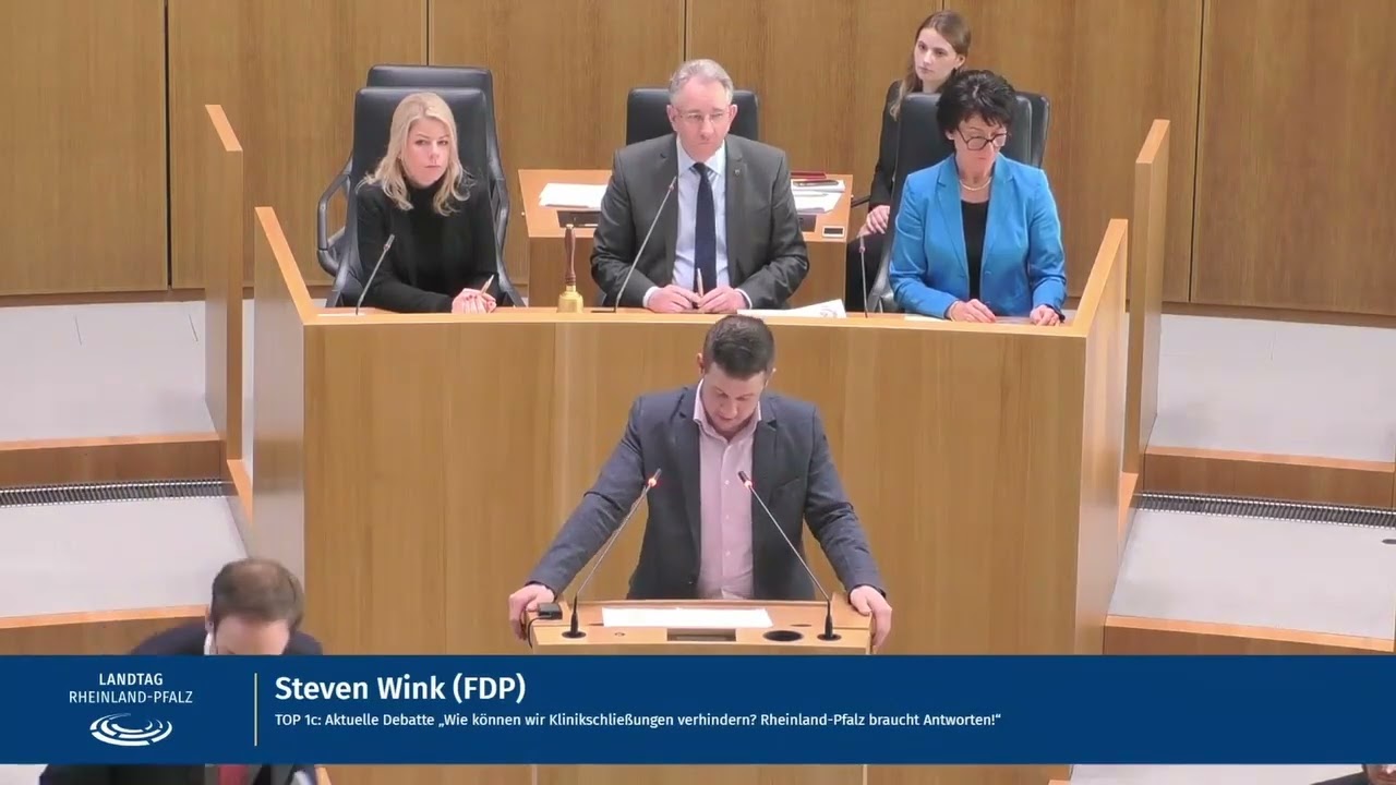 STEVEN WINK: Wie können wir Klinikschließungen verhindern? Rheinland-Pfalz braucht Antworten!