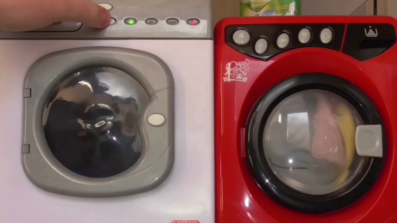 Toy Washing Machines Wash race Washmatic Casdon 476 vs Meine Erste Home Play