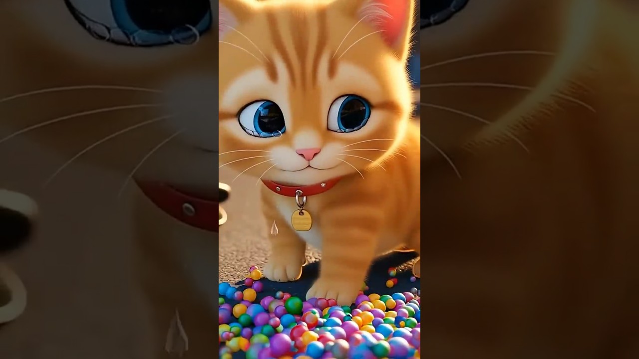 Funny Kitty&rsquo;s EPIC Pool Makeover! Fills Pool with Millions of Orbeez! #funny#cute #viral
