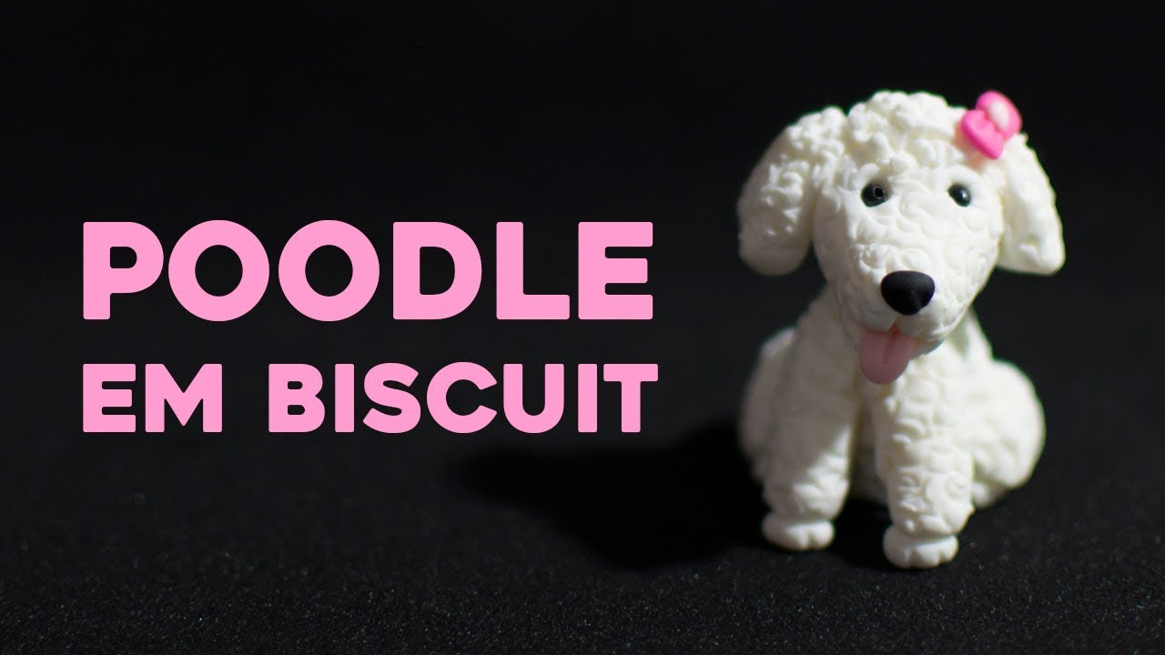 Cachorro Poodle Fofinho de Biscuit Passo a Passo