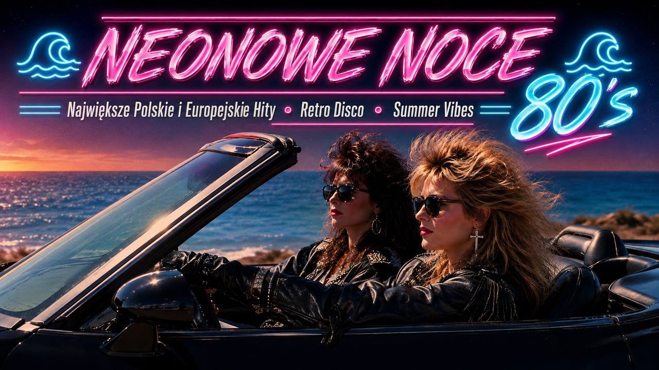 🌊 NEONOWE NOCE 80&rsquo;s 🌊Największe Polskie i Europejskie Hity &bull; Retro Disco &bull; Summer Vibes