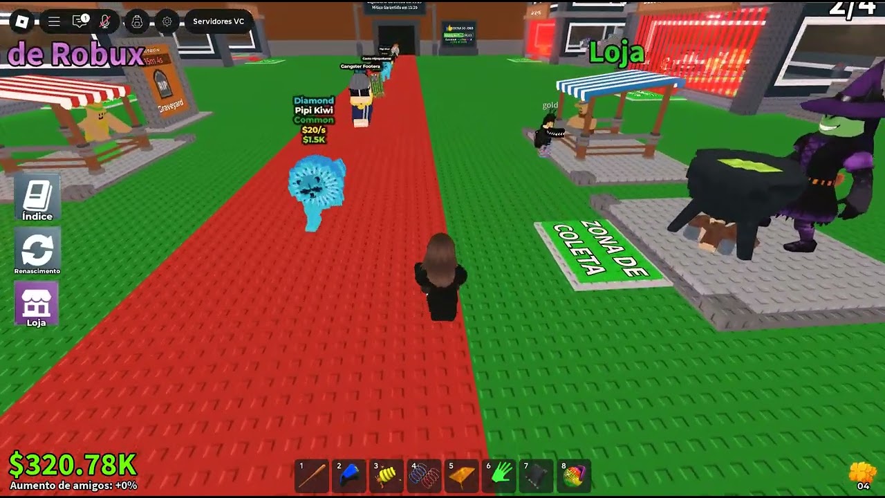 Jogando Roblox 1799 (Mapa: [👾] Roube um Brainrot)