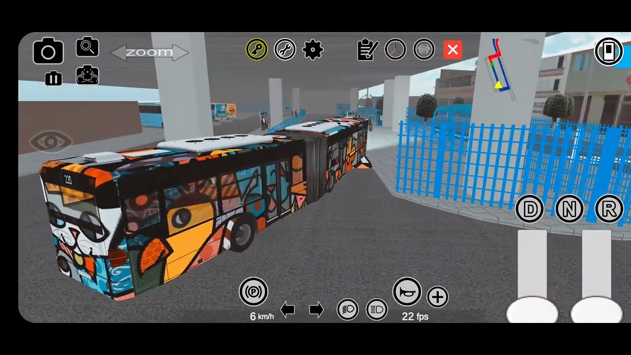 PBSU v296 - Mercedes Benz O530G Articulated [BusSimulationChannel] mapa Vilarejo fase3