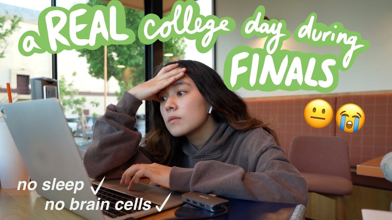 COLLEGE FINALS VLOG📚 day in my life while losing my mind