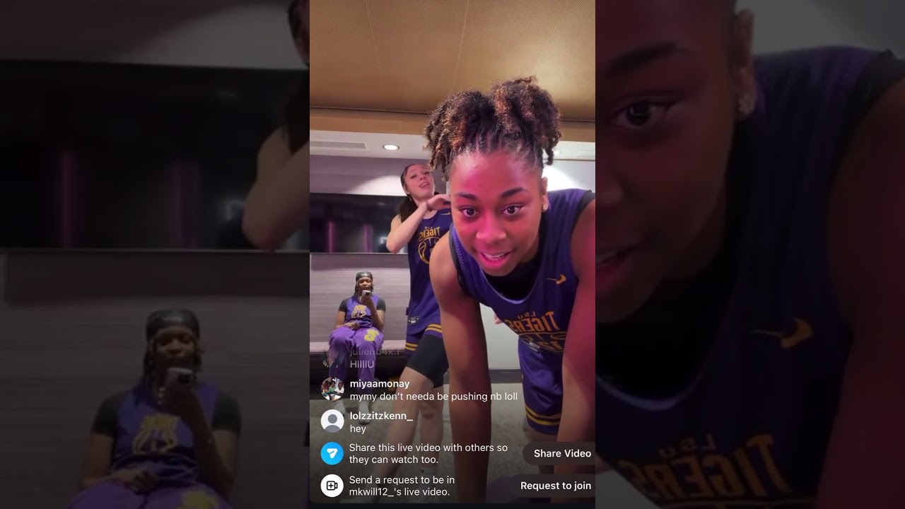 LSU livestream on Instagram