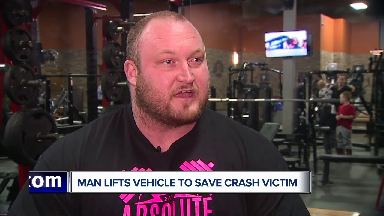 Local powerlifter lifts vehicle off man trapped underneath after accident