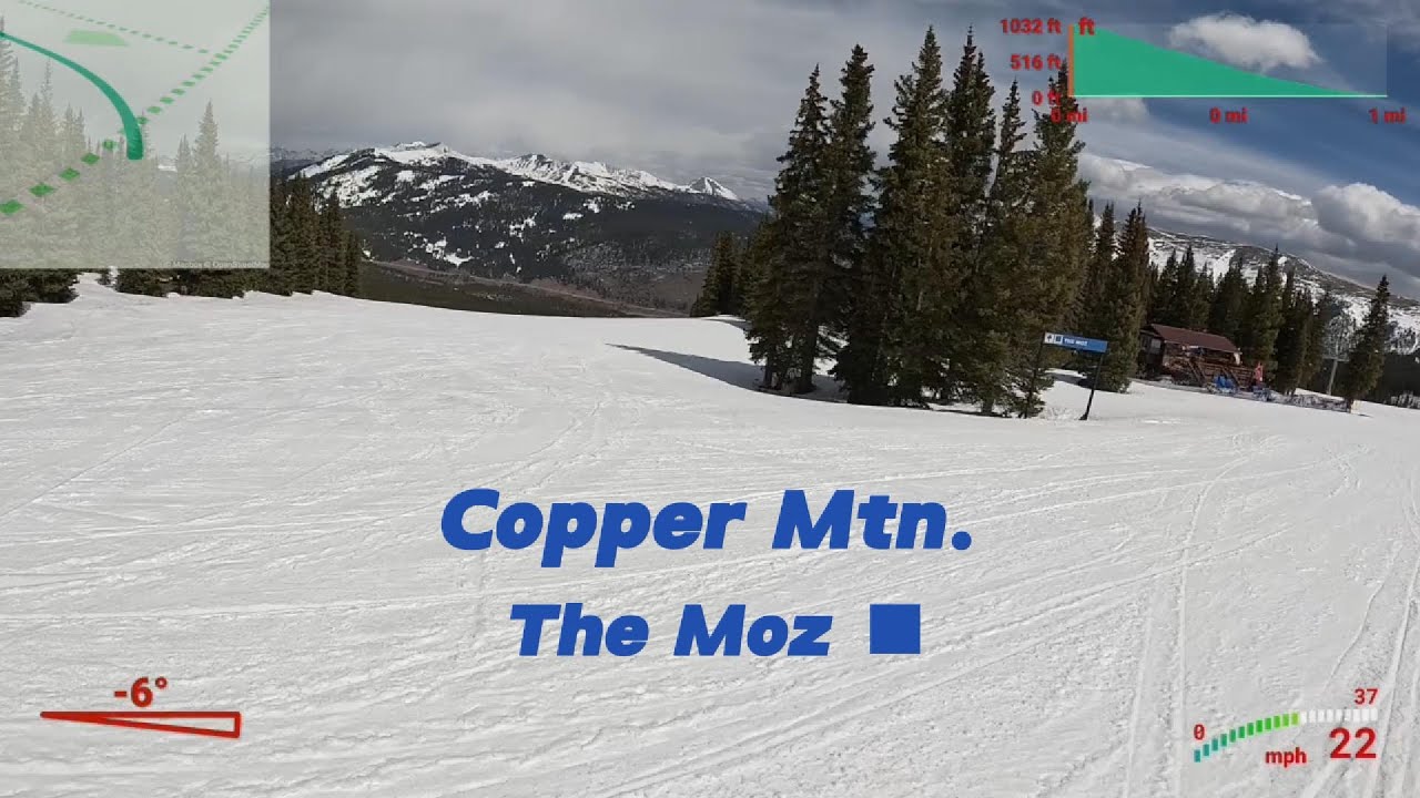 Copper Mtn. -The Moz - a fun intermediate trail off the timberline lift to make laps on. #skiing