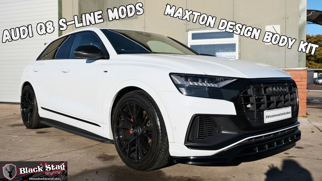 Audi Q8 S-Line - Suppling and fitting our Awesome Maxton Design Gloss Black Body Kit and Spacers