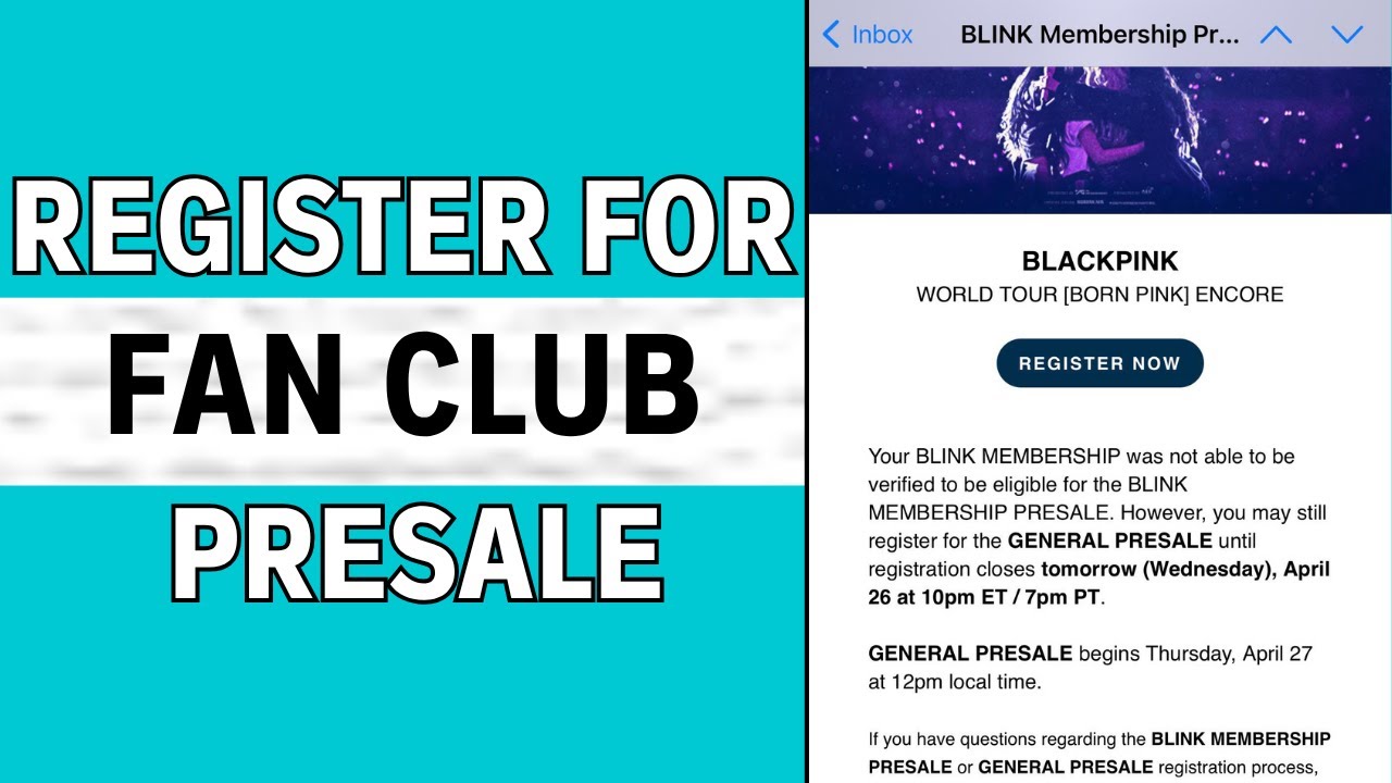 How to Register for Fan Club Presale on Weverse Blackpink